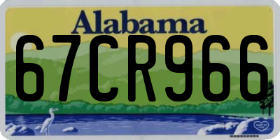 AL license plate 67CR966