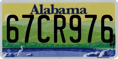 AL license plate 67CR976
