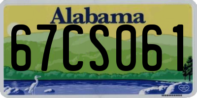AL license plate 67CS061