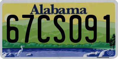 AL license plate 67CS091