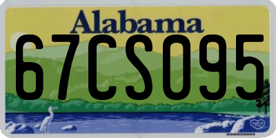 AL license plate 67CS095