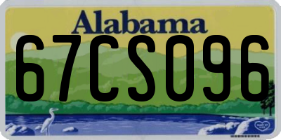 AL license plate 67CS096