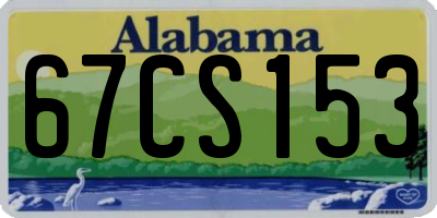 AL license plate 67CS153