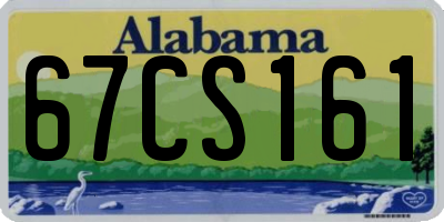 AL license plate 67CS161