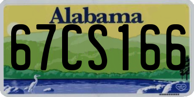 AL license plate 67CS166