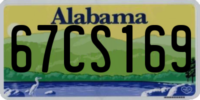 AL license plate 67CS169