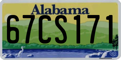 AL license plate 67CS171