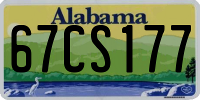 AL license plate 67CS177