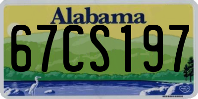 AL license plate 67CS197