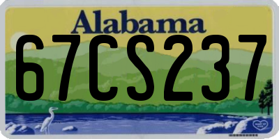 AL license plate 67CS237