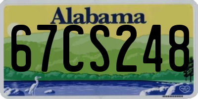 AL license plate 67CS248