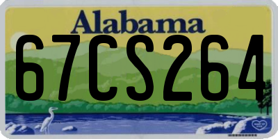 AL license plate 67CS264
