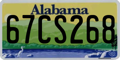 AL license plate 67CS268