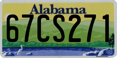 AL license plate 67CS271