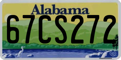 AL license plate 67CS272
