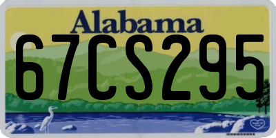 AL license plate 67CS295