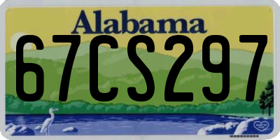 AL license plate 67CS297