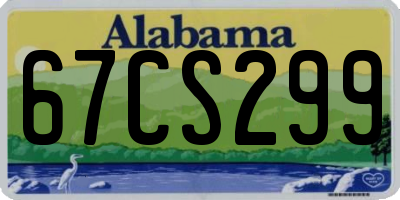 AL license plate 67CS299