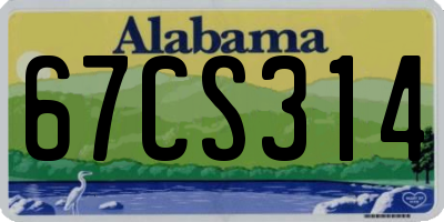 AL license plate 67CS314
