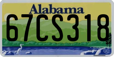 AL license plate 67CS318