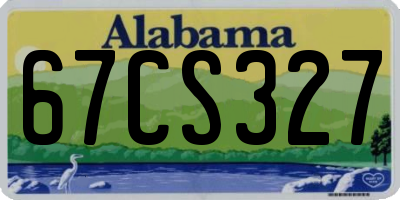 AL license plate 67CS327