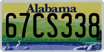 AL license plate 67CS338