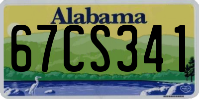 AL license plate 67CS341