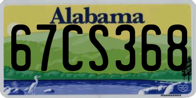 AL license plate 67CS368