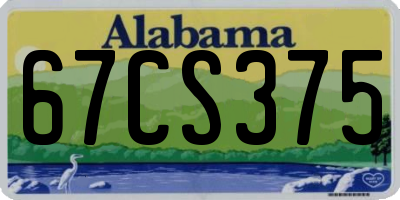AL license plate 67CS375