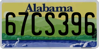 AL license plate 67CS396