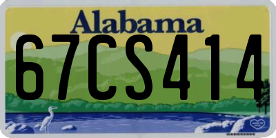 AL license plate 67CS414