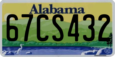 AL license plate 67CS432