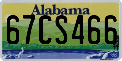 AL license plate 67CS466