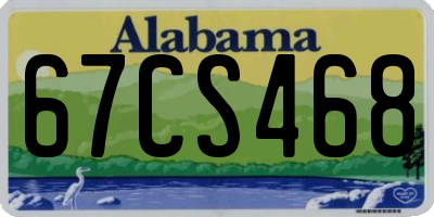 AL license plate 67CS468