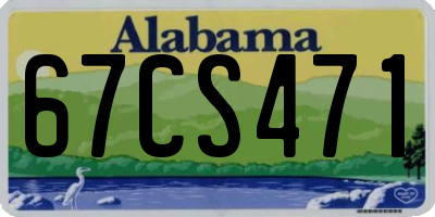 AL license plate 67CS471