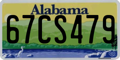 AL license plate 67CS479