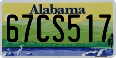 AL license plate 67CS517