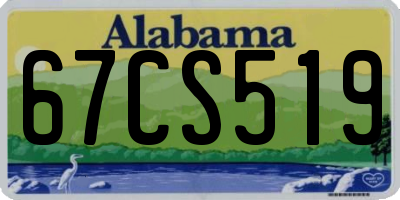 AL license plate 67CS519