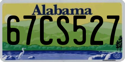 AL license plate 67CS527