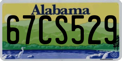 AL license plate 67CS529