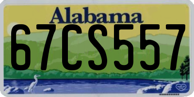 AL license plate 67CS557