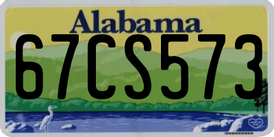 AL license plate 67CS573