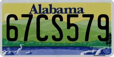 AL license plate 67CS579