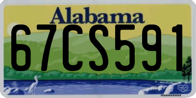 AL license plate 67CS591