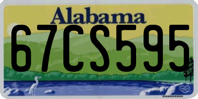 AL license plate 67CS595