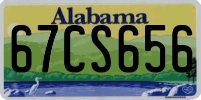 AL license plate 67CS656