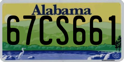 AL license plate 67CS661