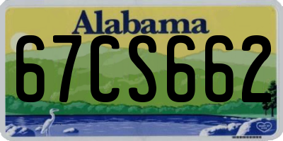 AL license plate 67CS662