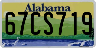 AL license plate 67CS719