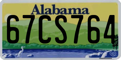 AL license plate 67CS764